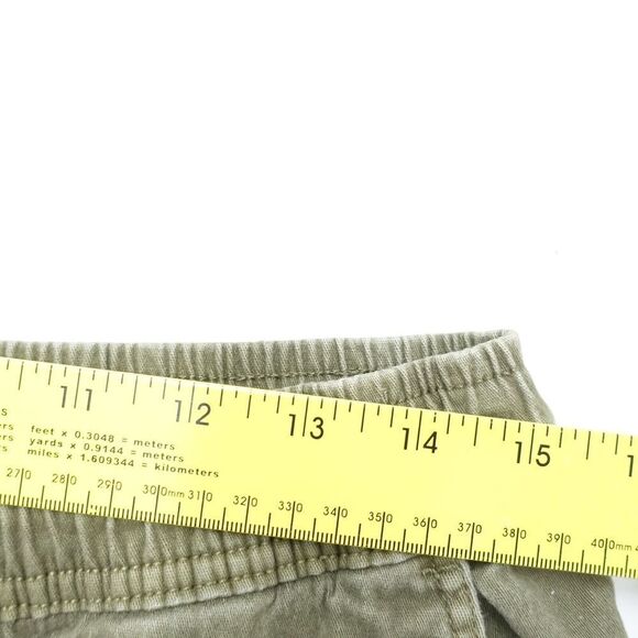 Nickel & Iron Jogger Pants Men Large Olive Green Drawstring Tapered Slash Pocket - Picture 3 of 8